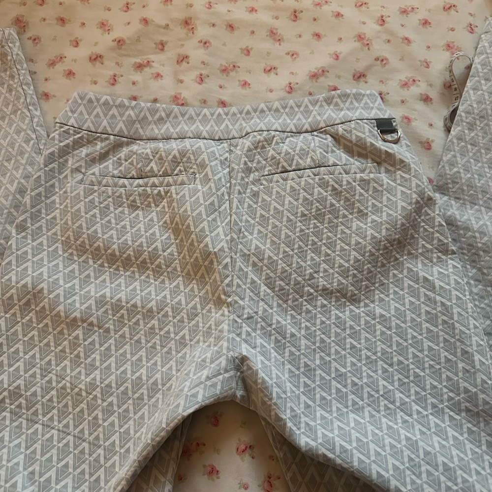 Movetes Gray Patterned Pants - image 5